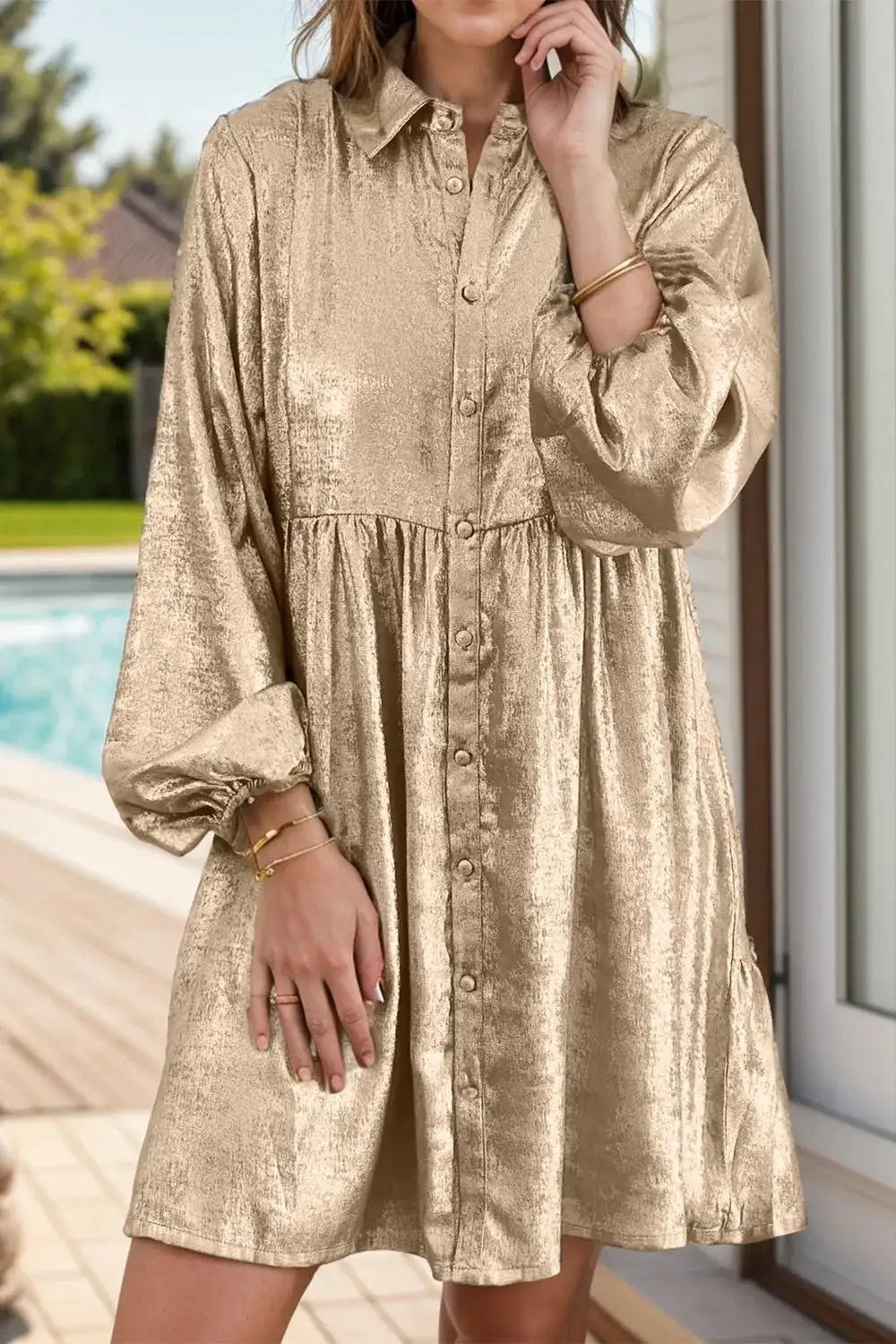 Long Sleeve Maxi Clean Line Dress