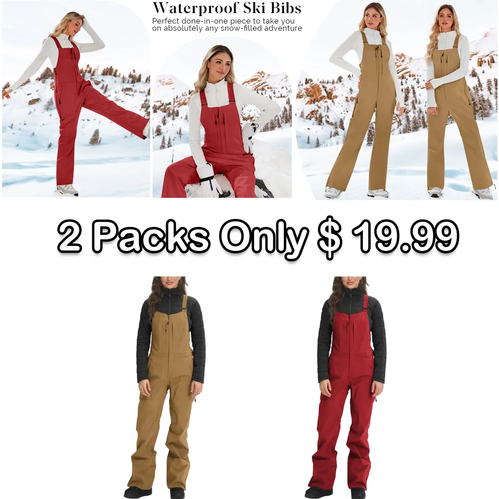🔥❄️ Women’s Snow Bibs – Insulated, Waterproof & Ready for Winter Adventure | Winter Sale – Up to 50% OFF!