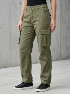 Signature Multi Pocket Tactical Style Wardrobe Women's Multi Pocket Cargo Pants