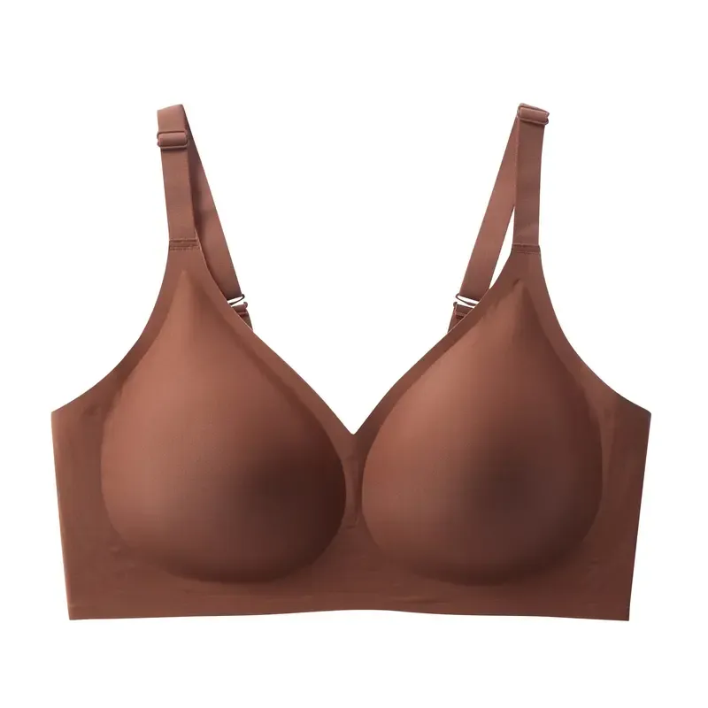 Jelly Wireless Women Comfortable Push Up Bras Wireless Seamless Full Coverage Bra Buttery Soft Everyday Tshirt Bra