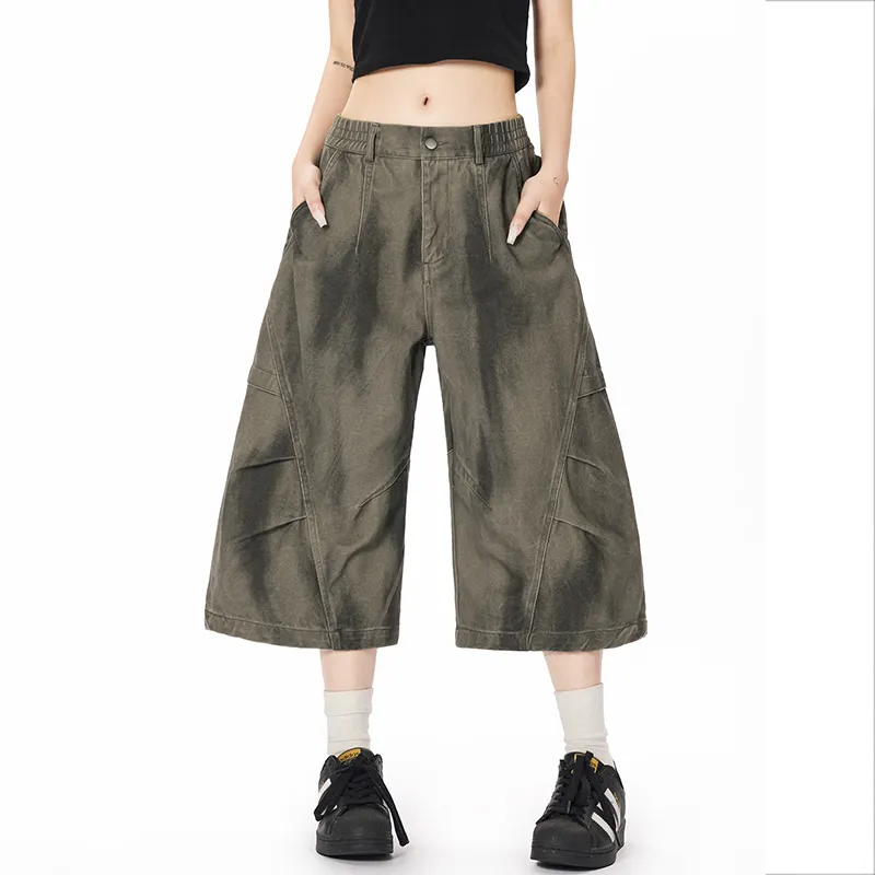 Distressed Cargo Shorts