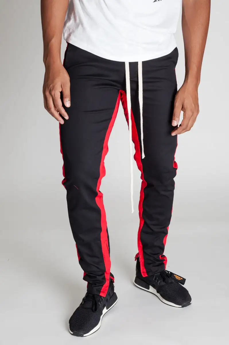 Men's Skinny Raw Hem Track Pants