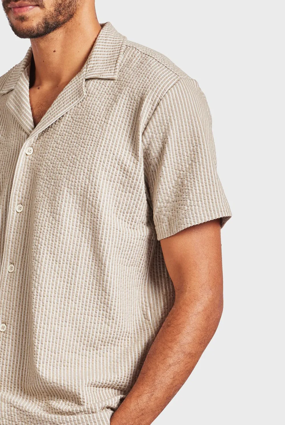 Textured Knit Short Sleeve Shirt