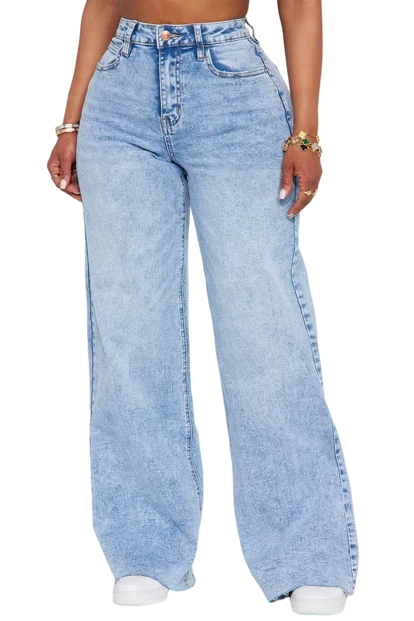 So Valid Stretch Wide Leg Jeans