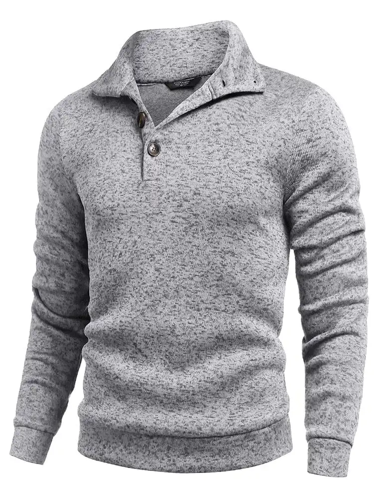Casual Thermal Texured Knitted Sweatshirt Hoodie