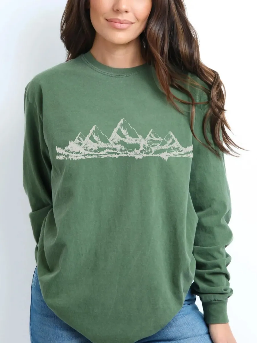 Mountain Range Landscape T-Shirt