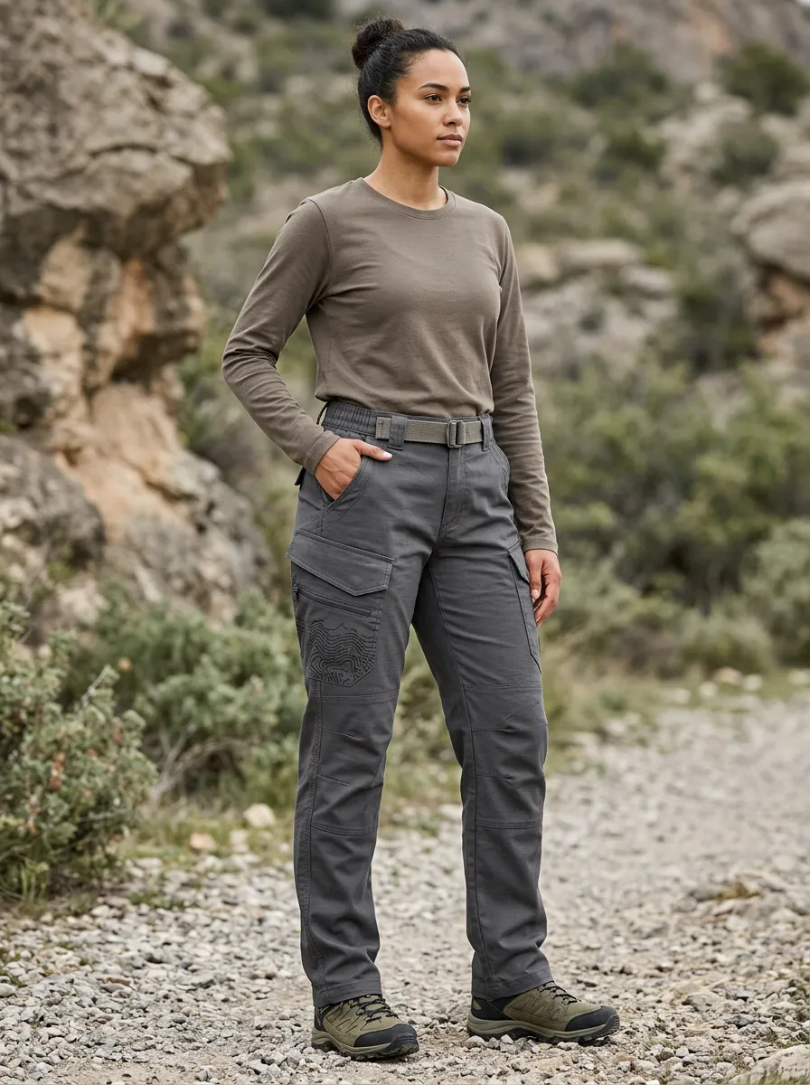 Unisex Adventure Topographic Map Tactical Work Pants