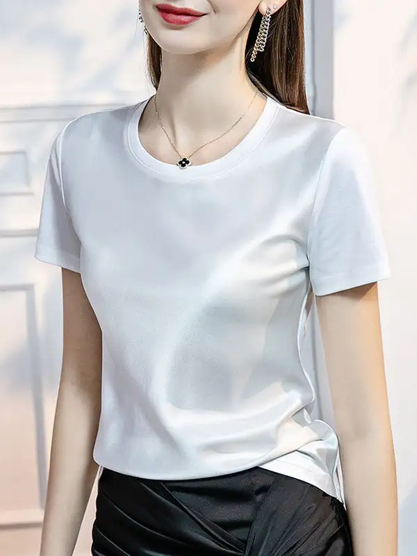 Short Sleeve Round Neck Everyday T-Shirt