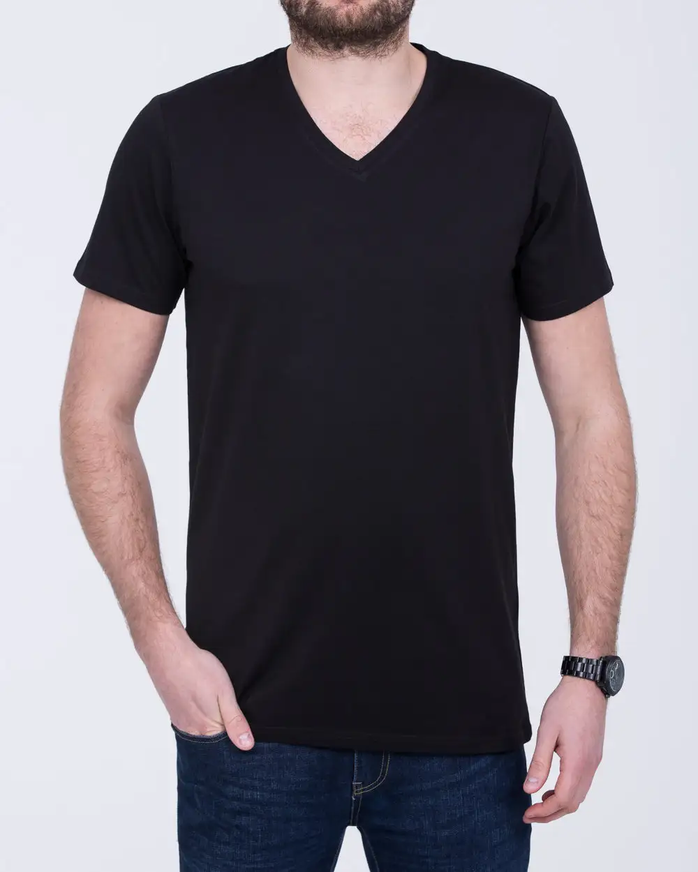 Classic V Neck Short Sleeve T Shirt
