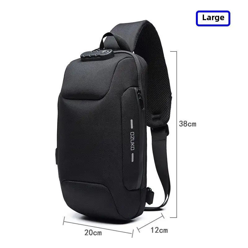 Water Resistant Utility Crossbody Chest Bag