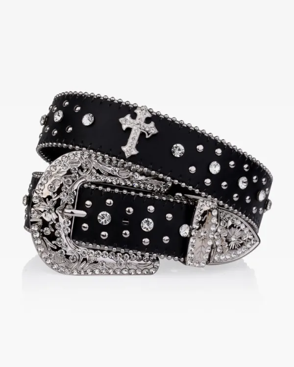 Rhinestone Accent Women's Belt