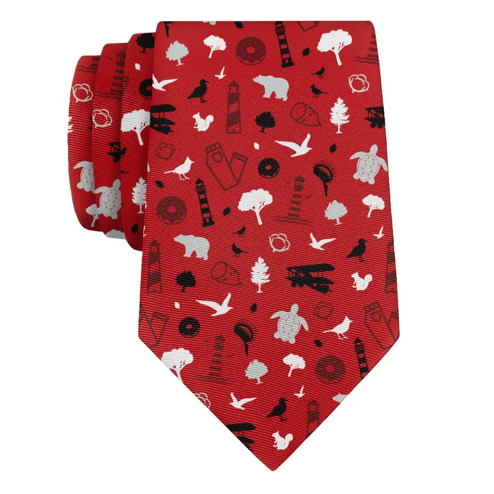 Modern Heritage Emblem Texture Necktie
