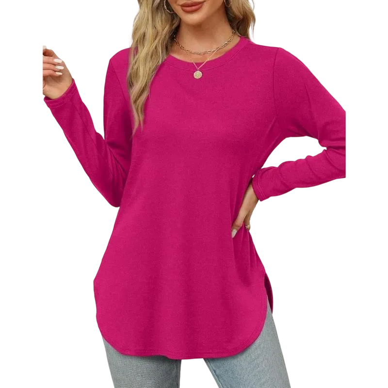 Women's Long Sleeve Round Neck Shirts