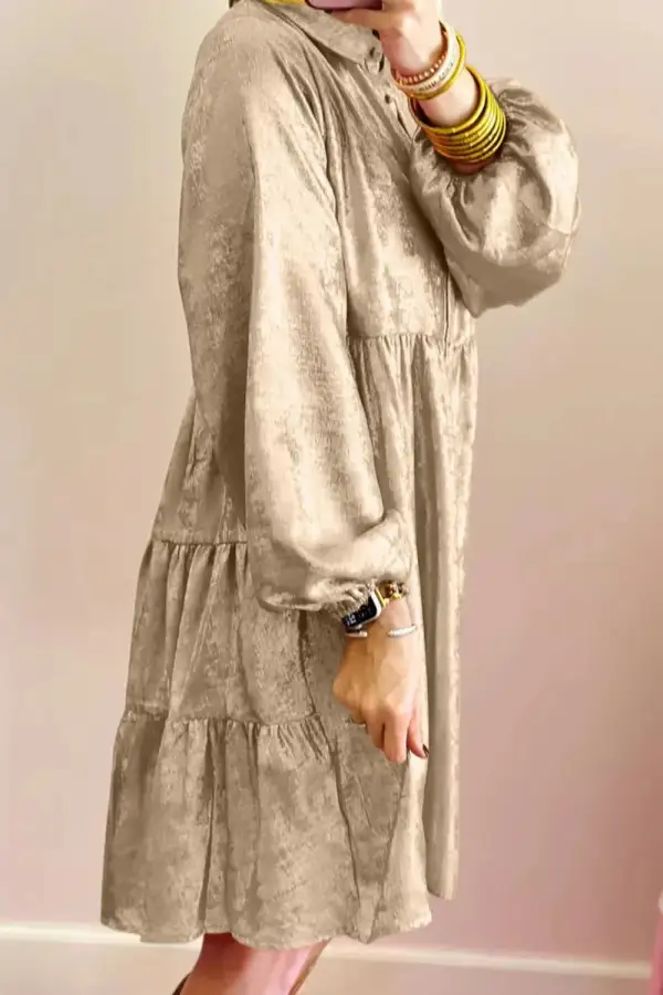 Long Sleeve Maxi Clean Line Dress