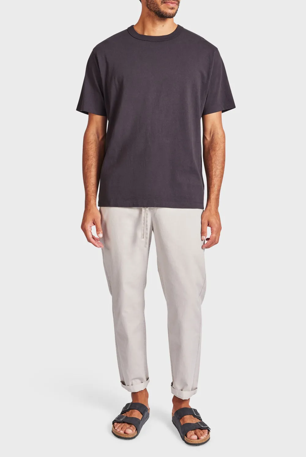 Mid Indigo Short Sleeve Crew Neck Tee