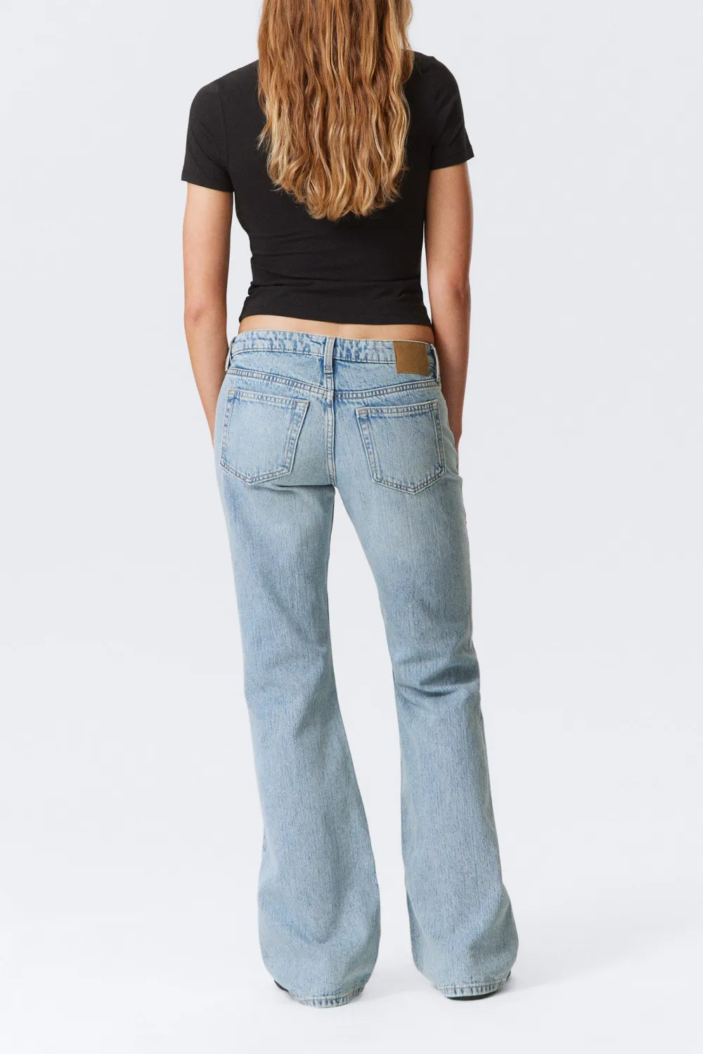 Button Bootcut Slim Jeans