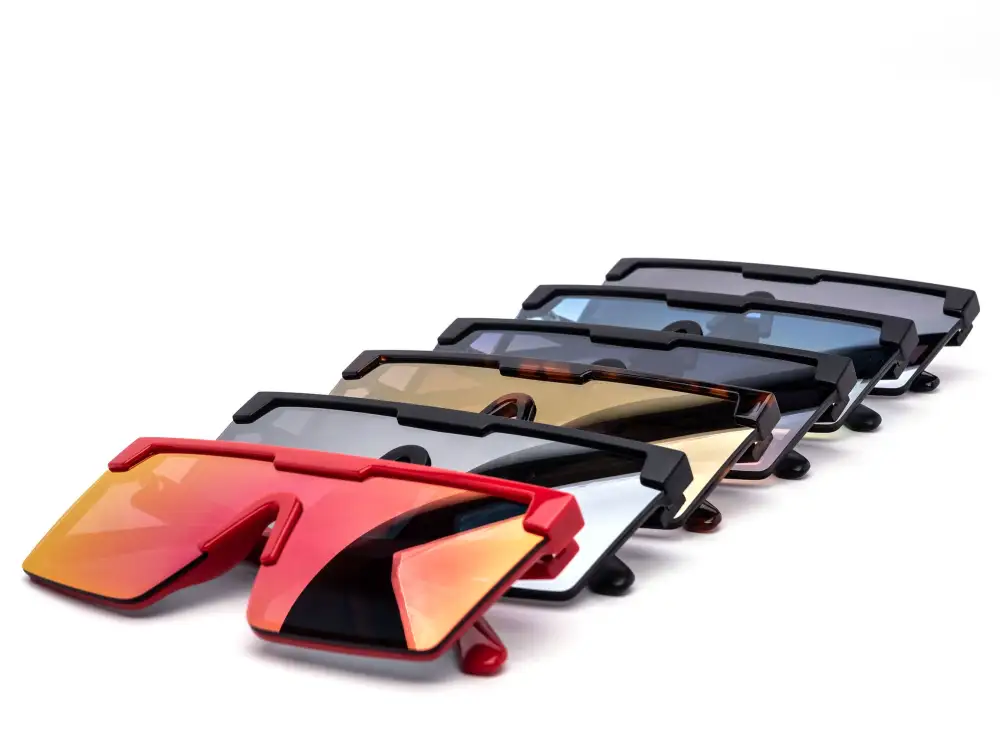 12-Pack Oversized Sport Shield Sunglasses