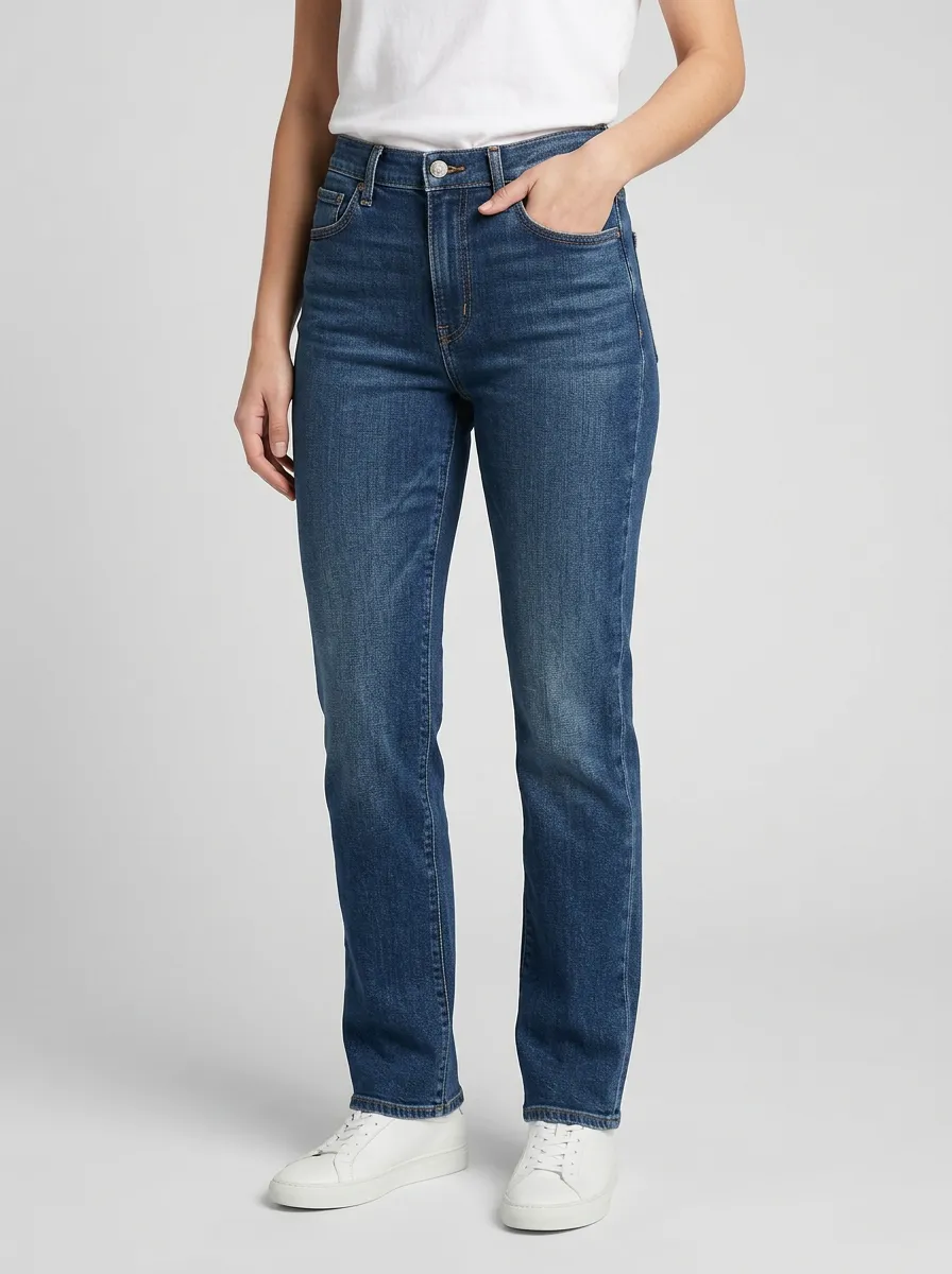 Refined Straight Leg Relaxed Straight Leg Jeans