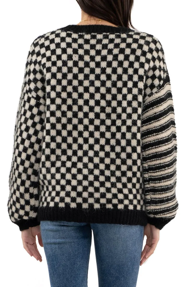 Mixed Pullover Sweater