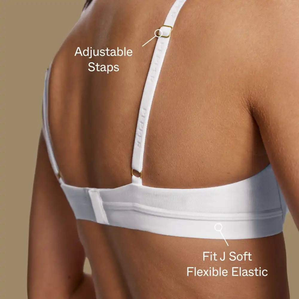 Cotton Lift Up Bra Heather Grey