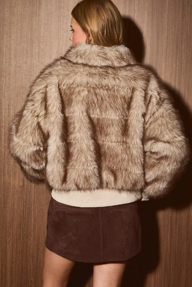 Bomber Faux Fur Jacket