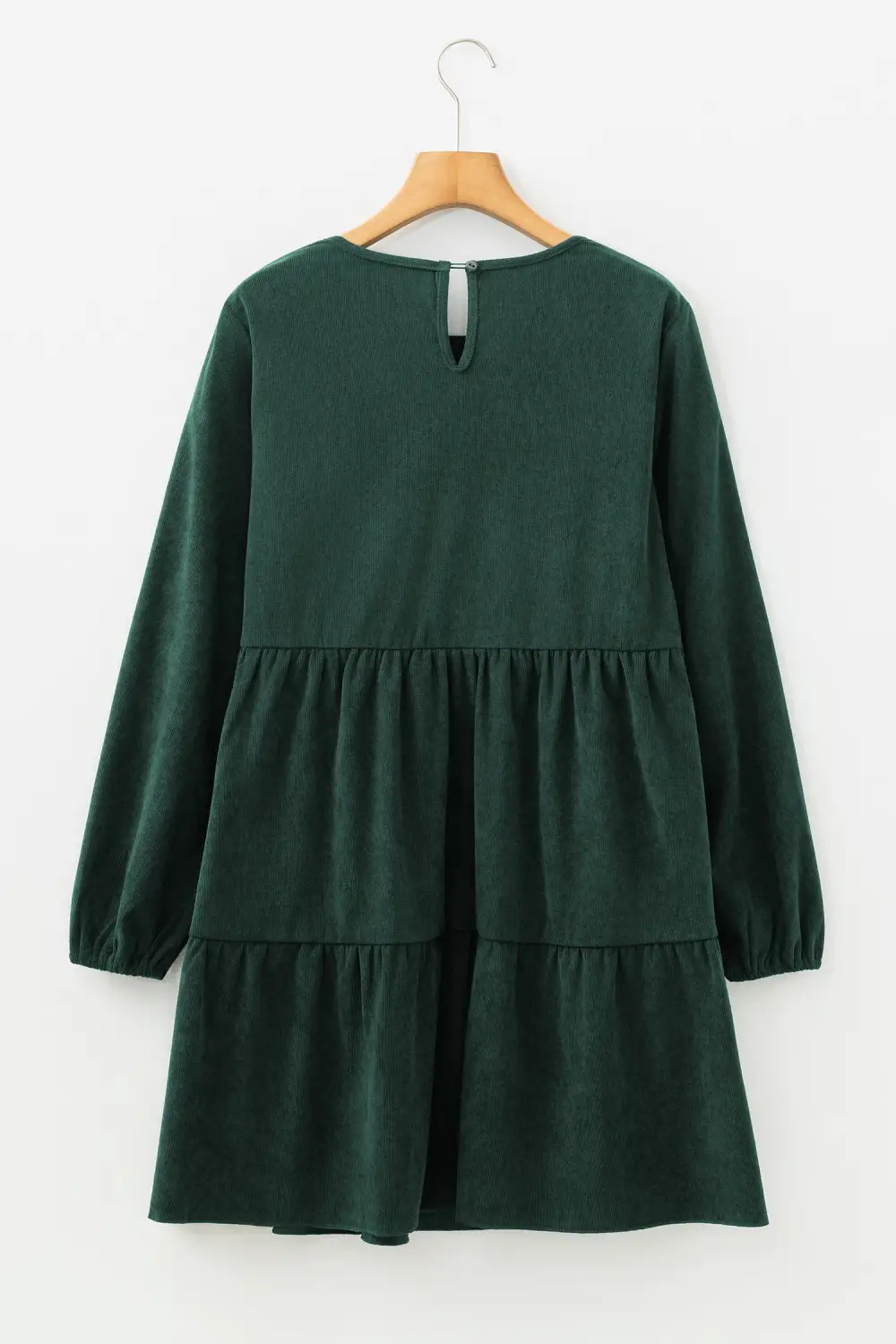 Wearable Cut Tiered Lantern Sleeve Mini Dress