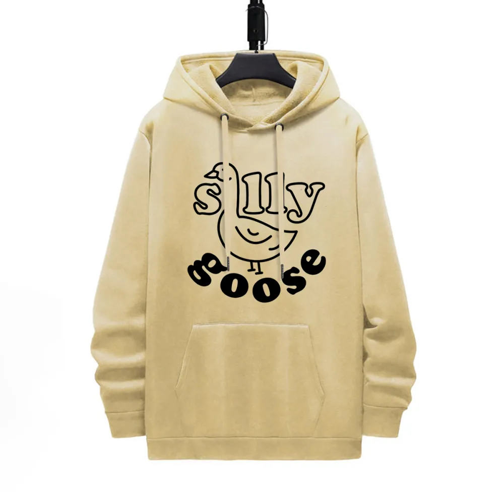 Funny Goose Pattern Printed Hoodie