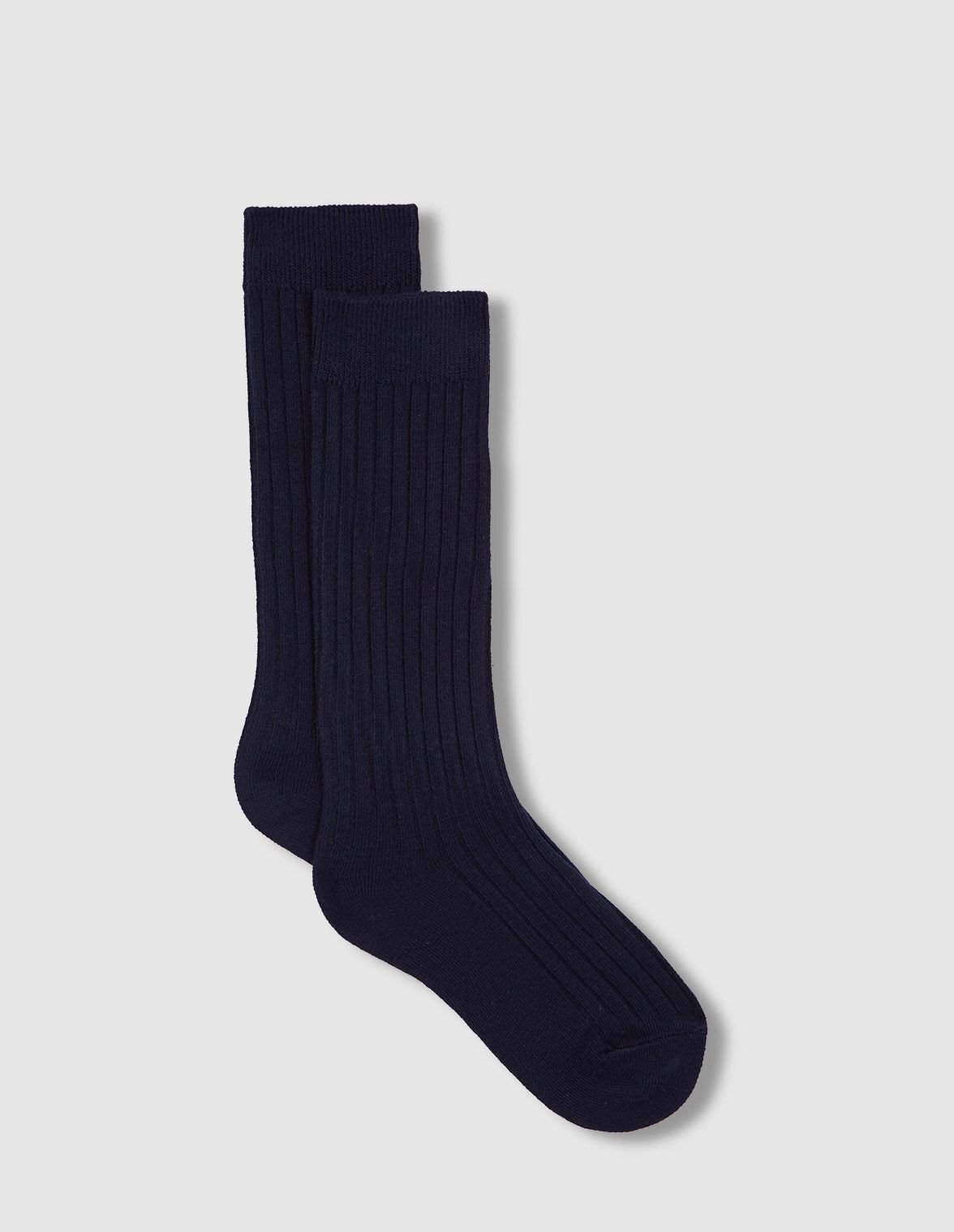 Basic Grey Sock Navy