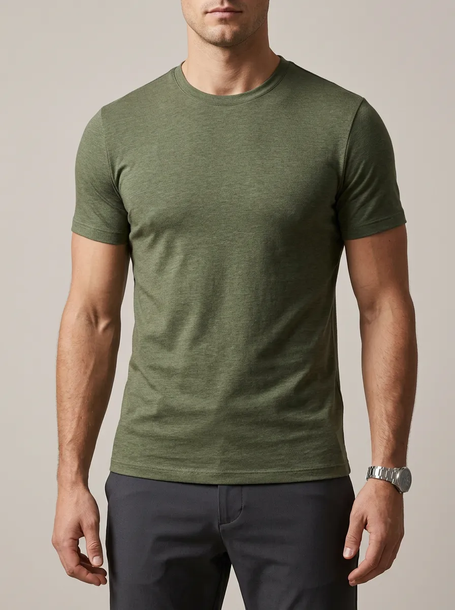 Men's Minimalist Crew Neck T-Shirt