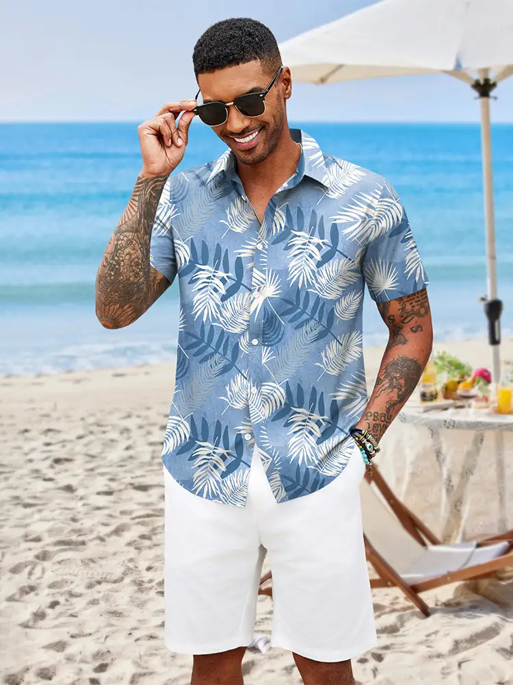 Casual Hawaiian Printed Vacation Shirt