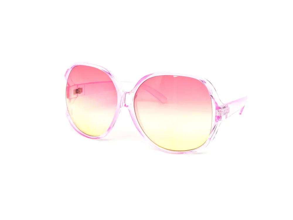 12-Pack Oversized Round Gradient Daily Sunglasses