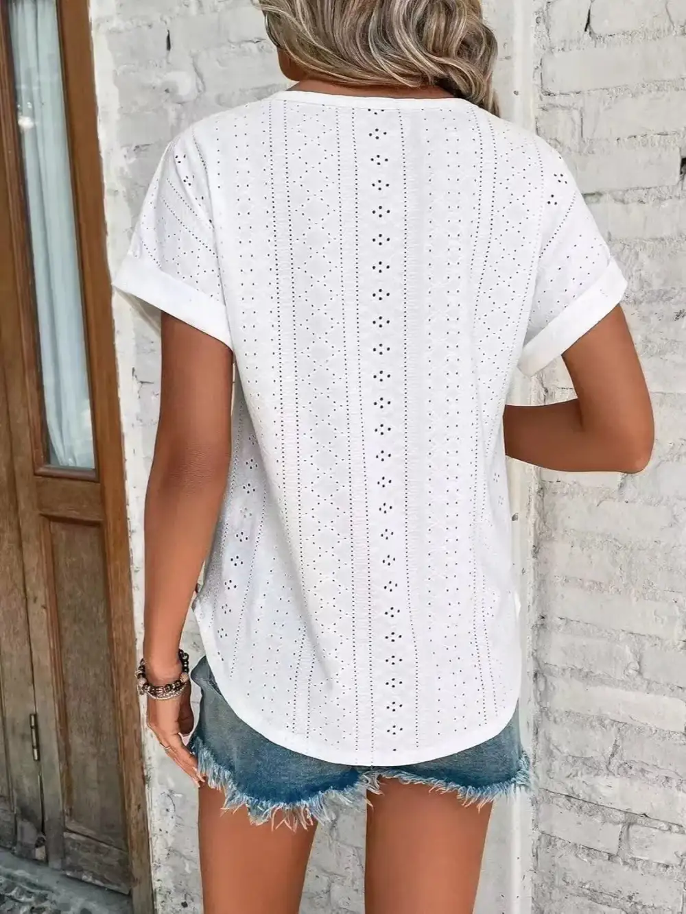 Soft Round-Neck Short-Sleeve T-Shirt