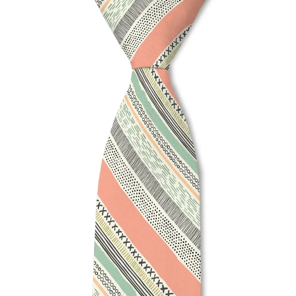 Smart Geometric Pattern Necktie