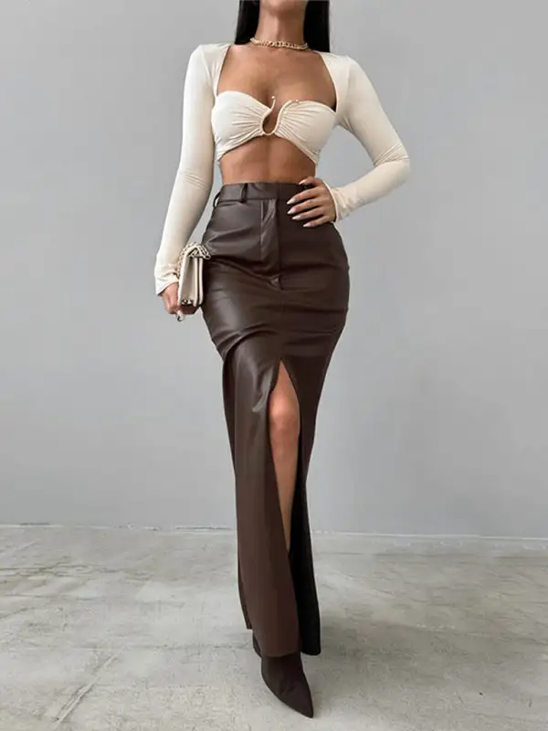 Relaxed Tailored Fitted Skirt