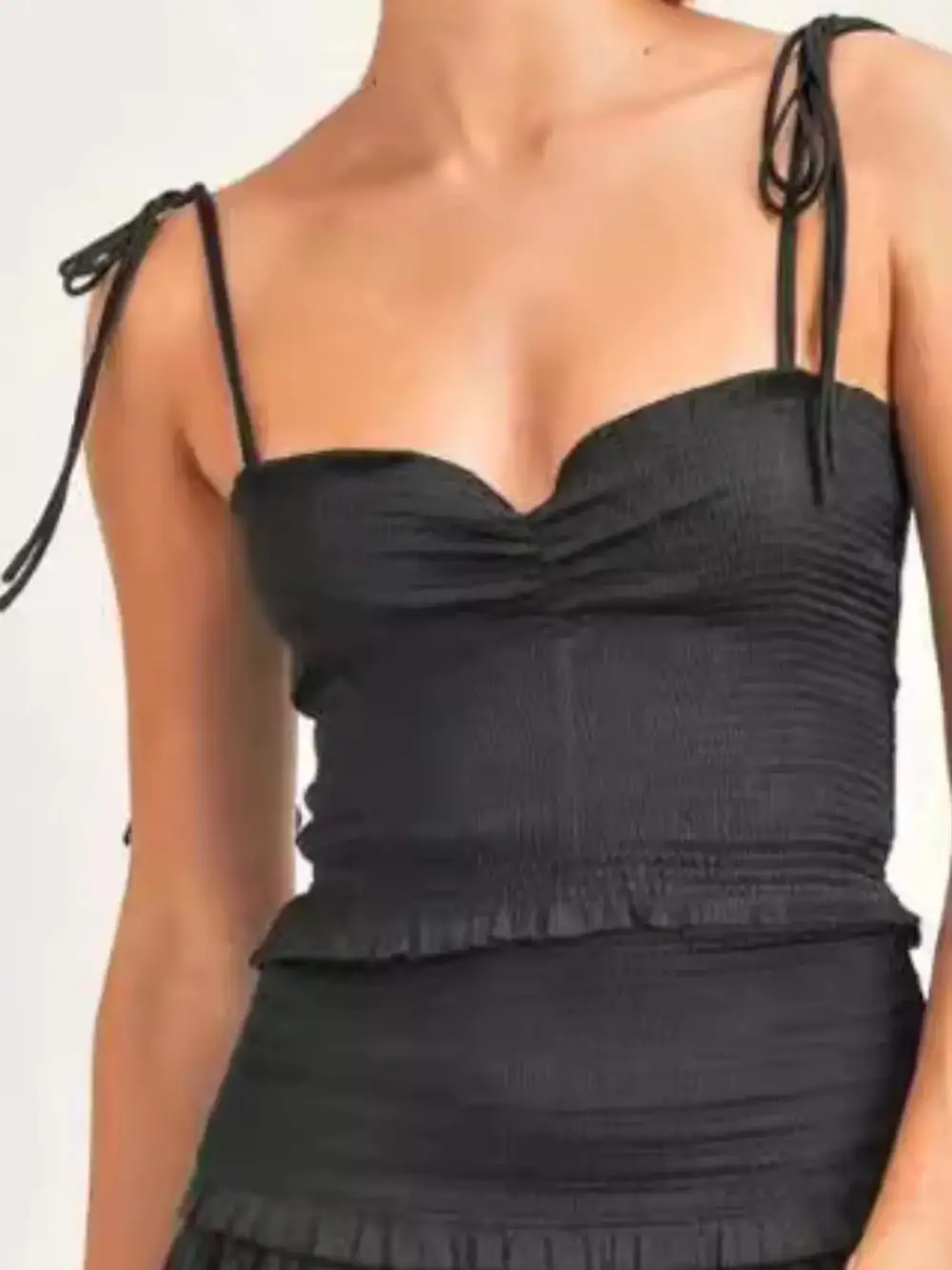 Ruched Smocked Coordinated Set