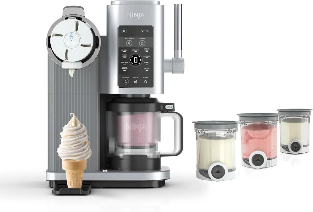 Ninja CREAMi Scoop & Swirl Ice Cream and Soft Serve Maker