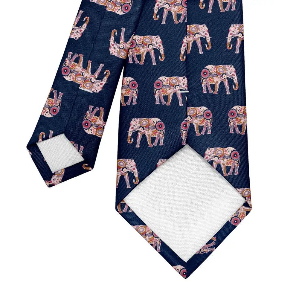 Polished Floral Detail Necktie