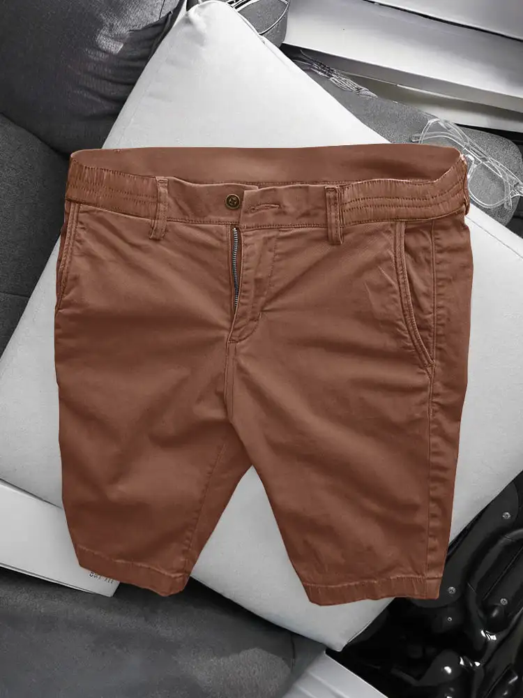 Men's Casual Business Straight Cotton Shorts