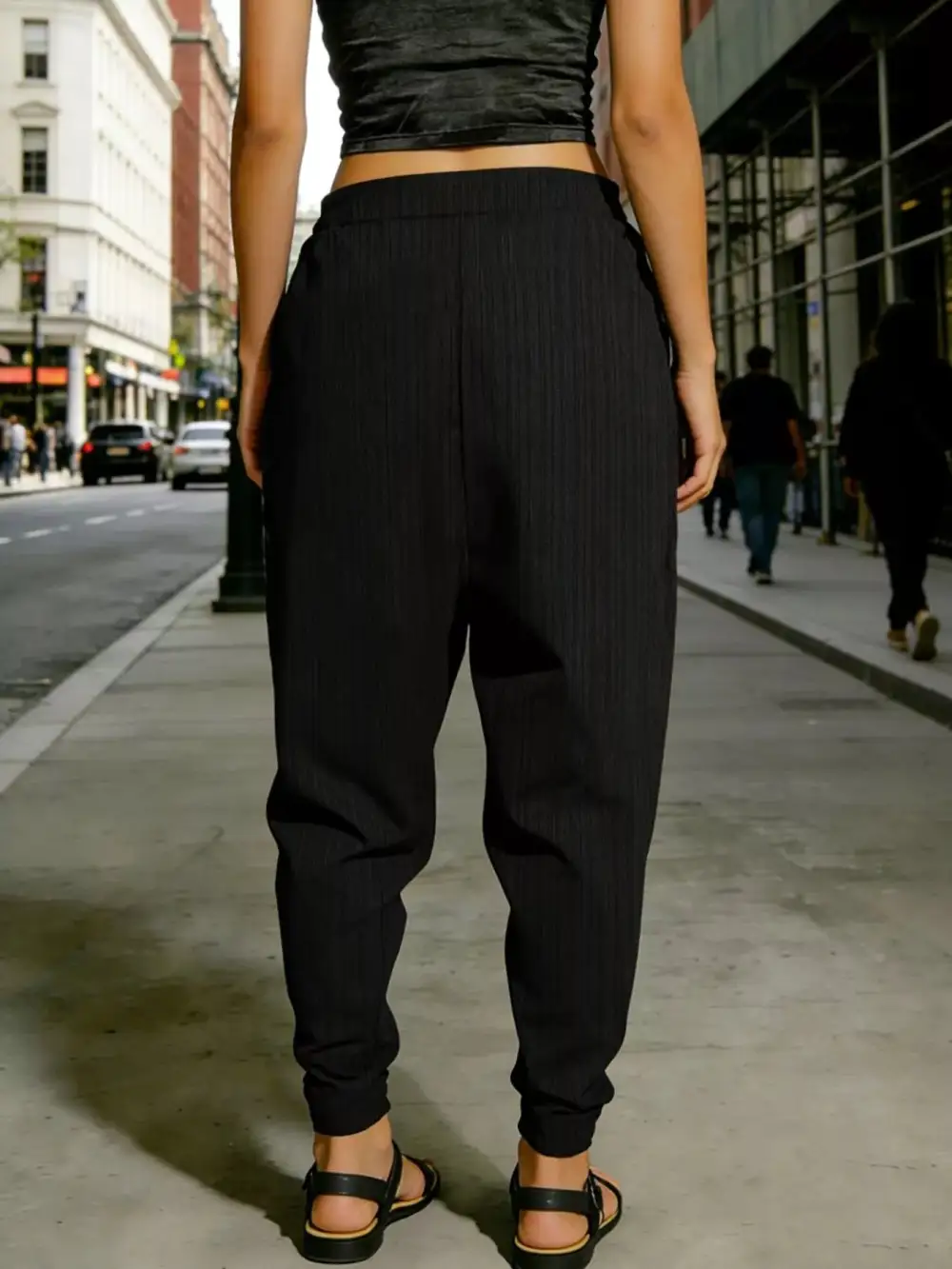 Classic Plus Size Casual Elastic Waist Harem Pants