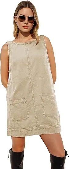 👗 Women’s Corduroy Overalls Dress – Soft, Cute & Effortlessly Stylish
