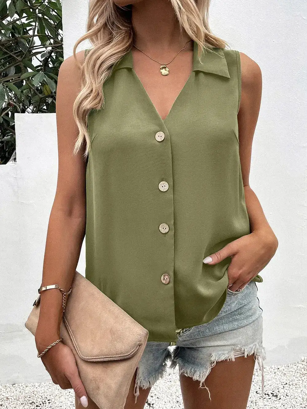 Button Up Tank