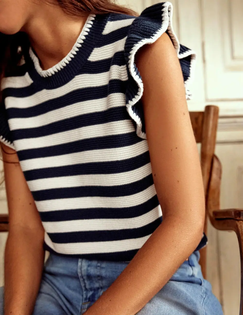 Lena Stitch Detail Vest