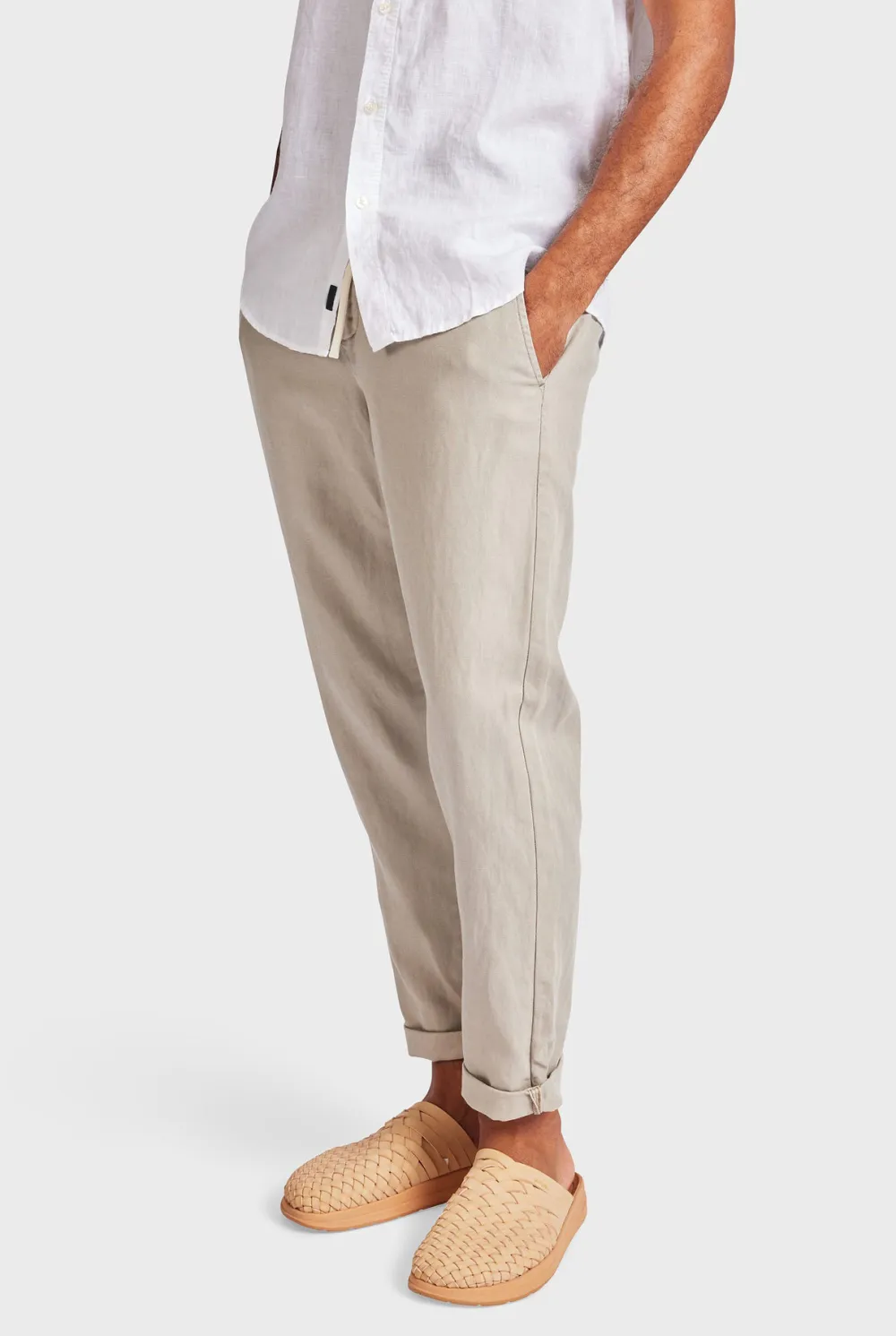 Cotton Drawstring Beach Trousers