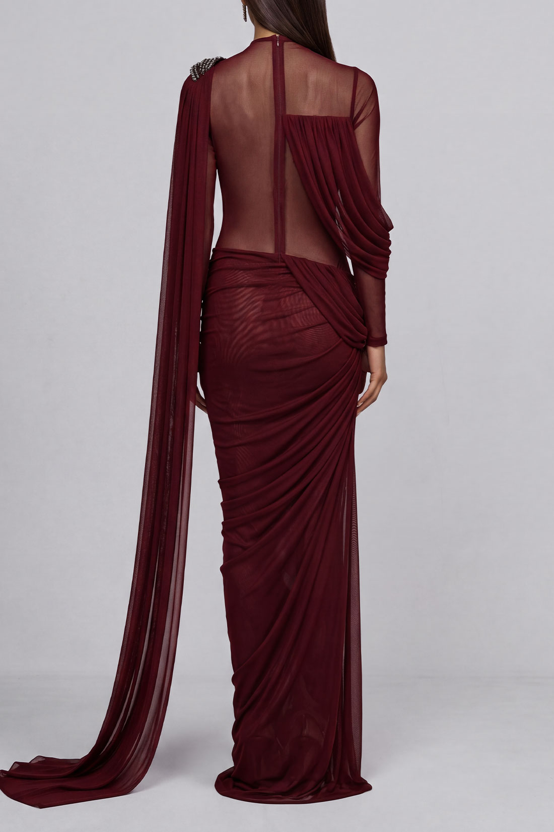 Classic Ruched Maxi Dress