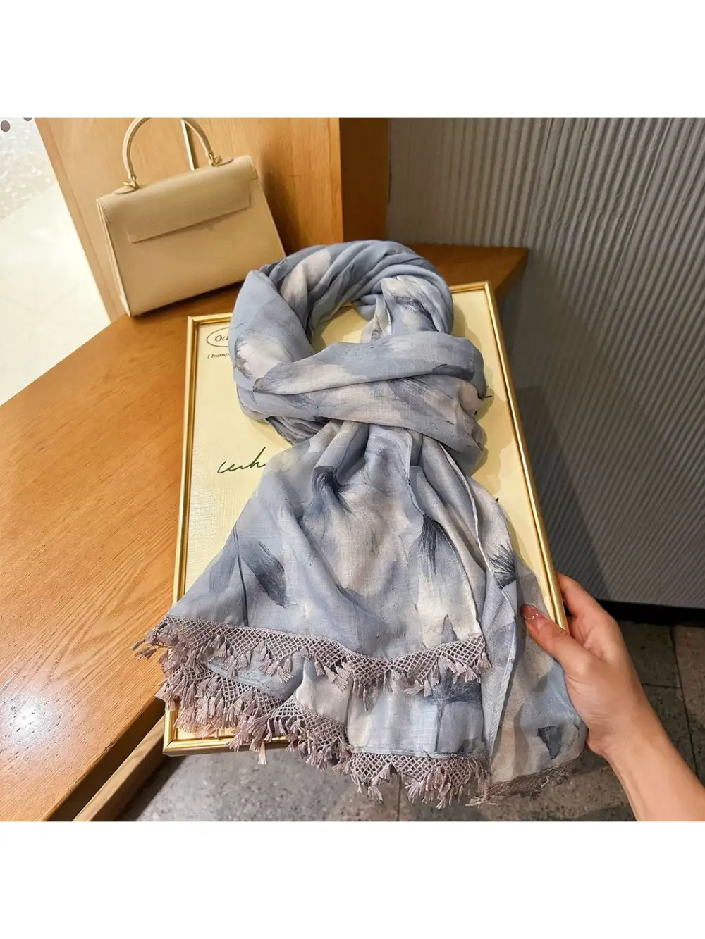 Summer Light Floral Wrap Scarf