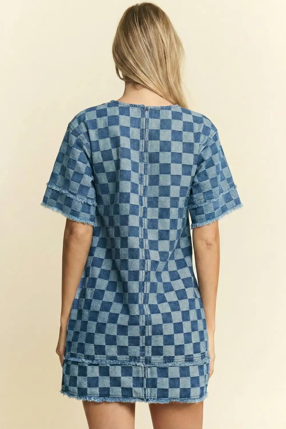 Denim Look Mini Dress