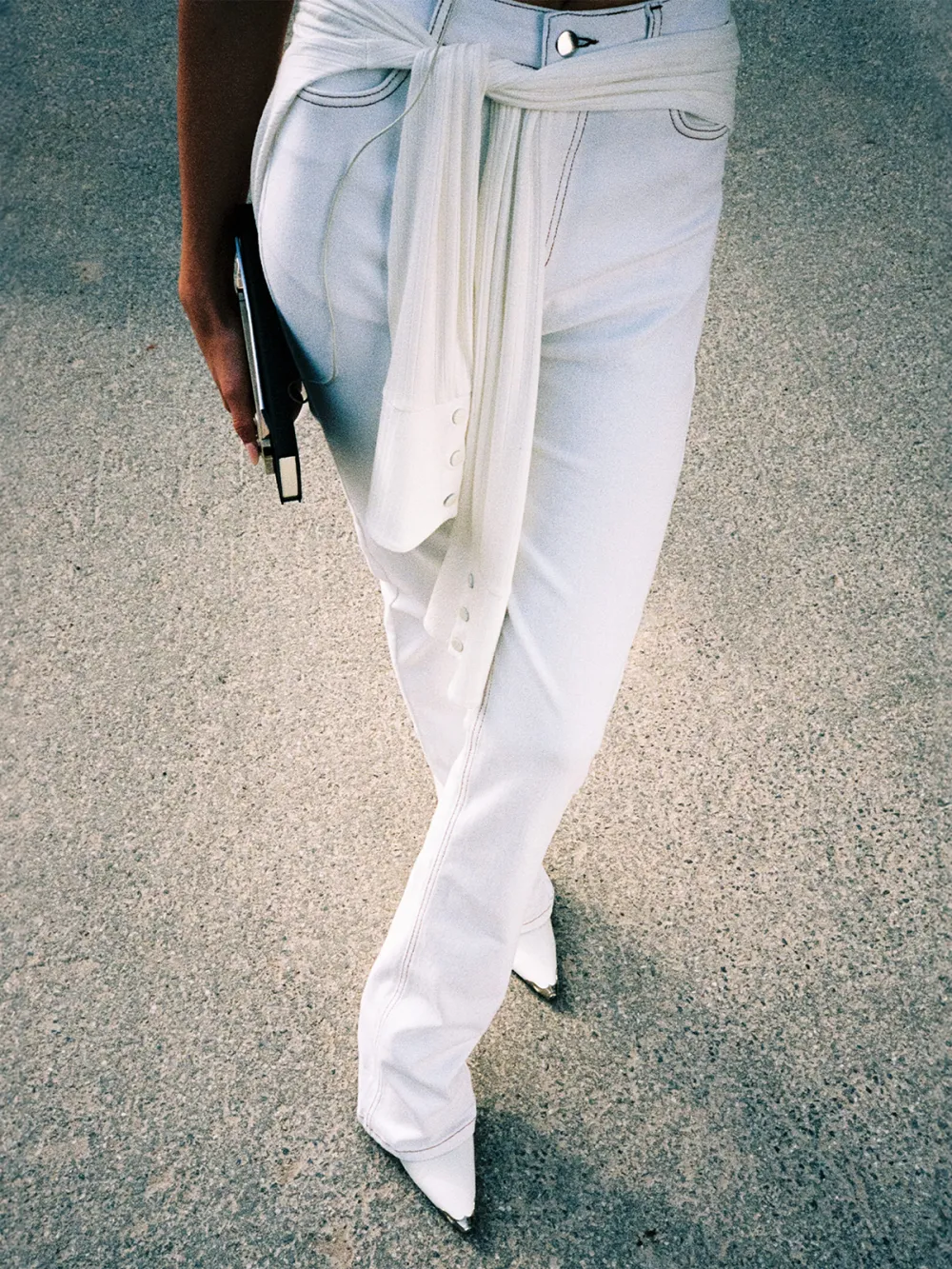 Belt Loops Casual Style Jeans