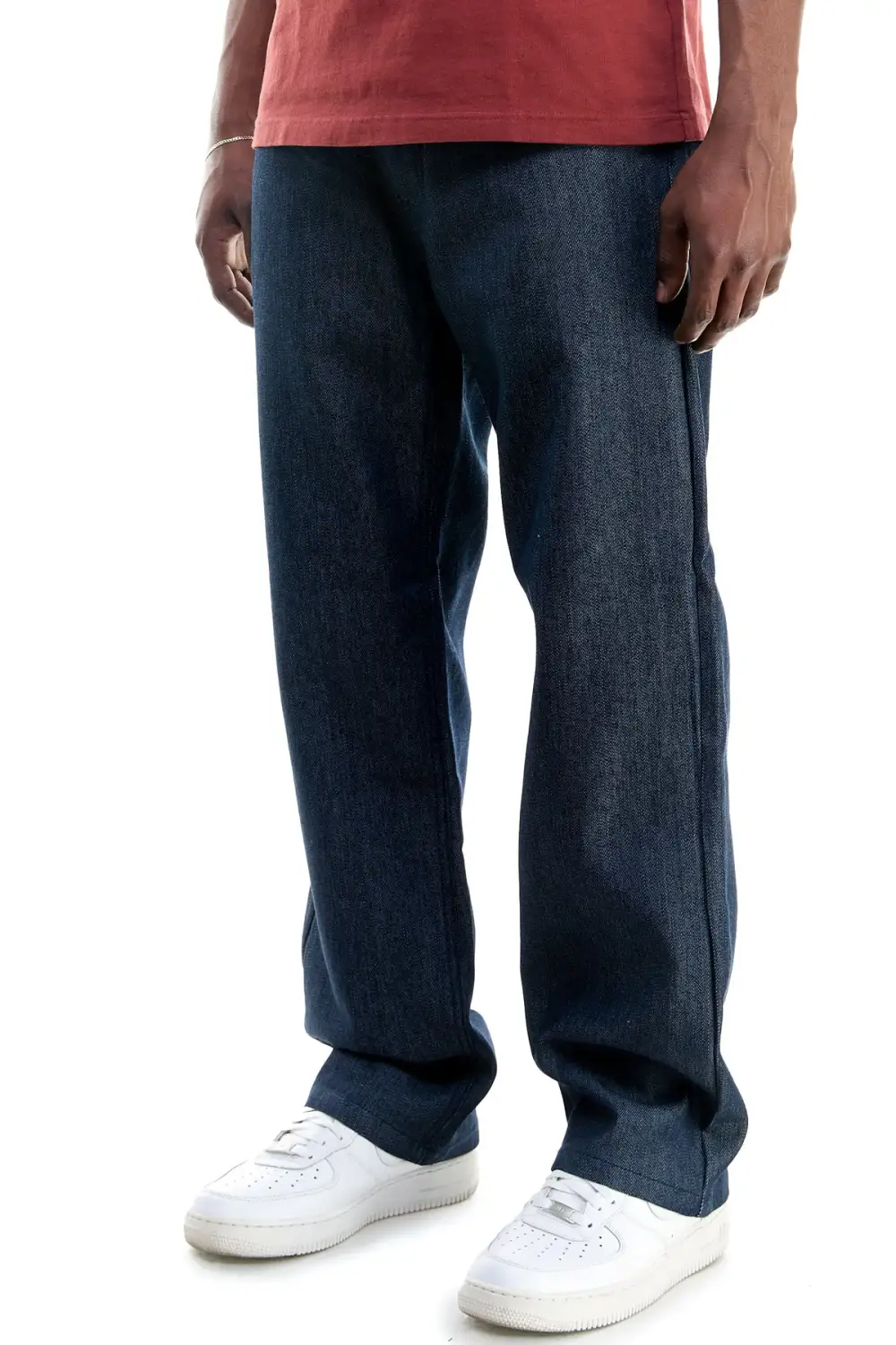 Men's Urban Raw Hem Stretch Relaxed Jeans