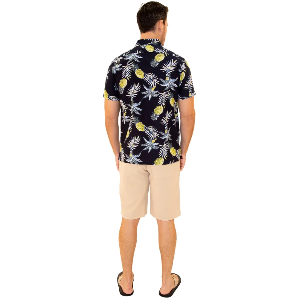 Smart Pocket Front Short Sleeve Dress Shirt