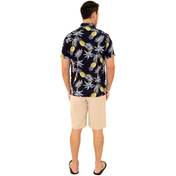 Smart Pocket Front Short Sleeve Dress Shirt